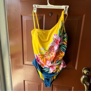 Blue/Rod Beattie women swimsuit, size 14